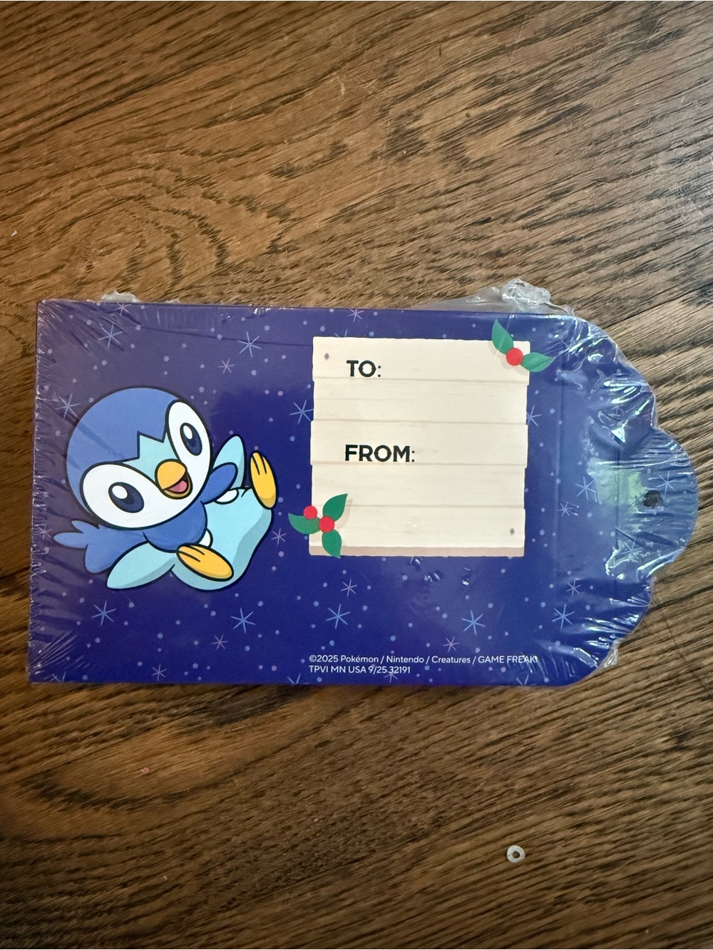 25pk Pokemon Holiday Gift Tag Pack Holder